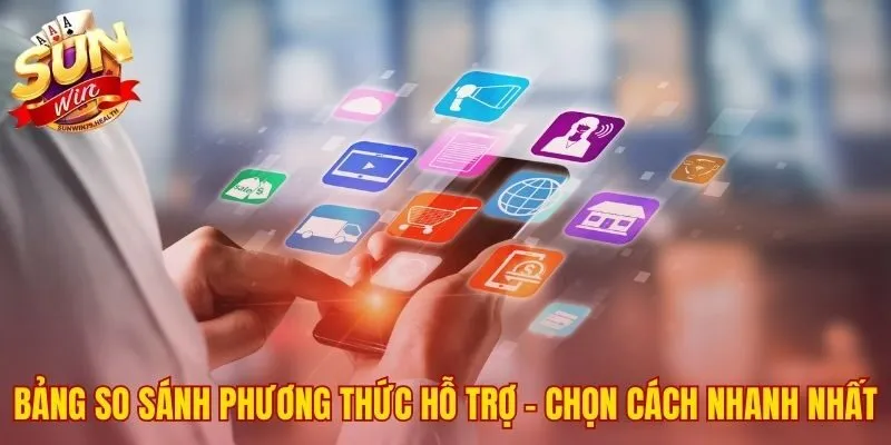 Liên hệ SUNWIN 2 Bảng so sánh giúp chọn kênh liên hệ SUNWIN phù hợp nhất