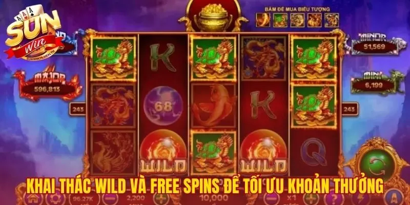 Kinh Nghiệm Quay Slots Tứ Linh Sunwin - Mẹo Săn Hũ Dễ Thắng 3 Khai thác Wild và Free Spins để có thưởng đột biến