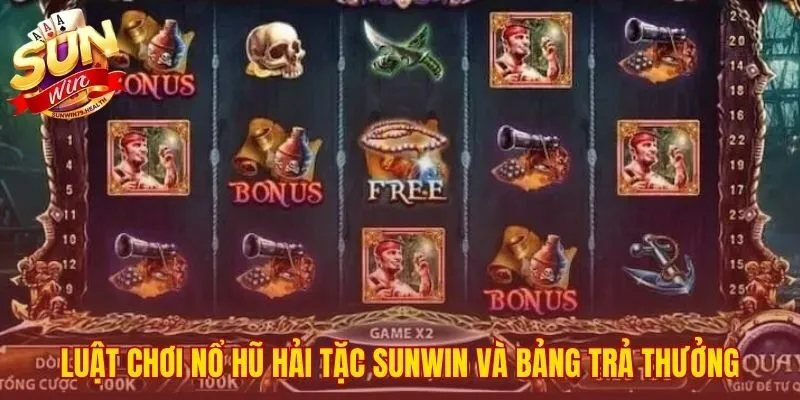 Nổ Hũ Hải Tặc Sunwin - Hướng Dẫn Chơi Và Săn Jackpot 3 Luật chơi nổ hũ Hải Tặc SUNWIN và giá trị mỗi biểu tượng.